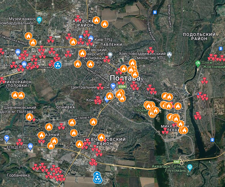 Карта повітряної тривоги онлайн