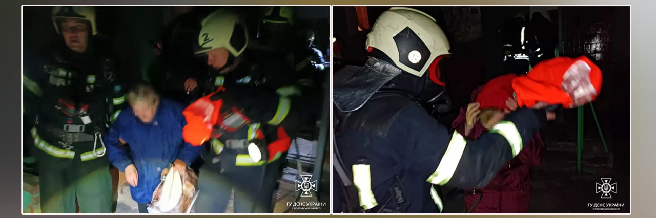 У Полтаві під час пожежі на Ціолковського врятували двох людей