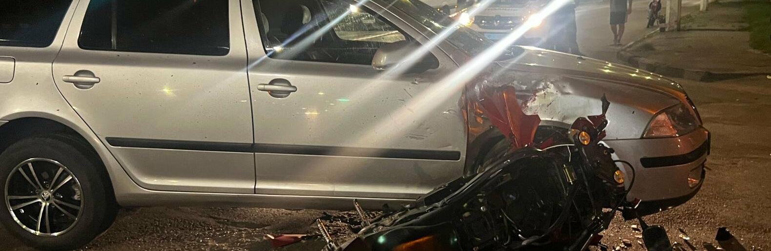 На Полтавщині внаслідок ДТП загинув неповнолітній мотоцикліст, який зіткнувся з легковиком