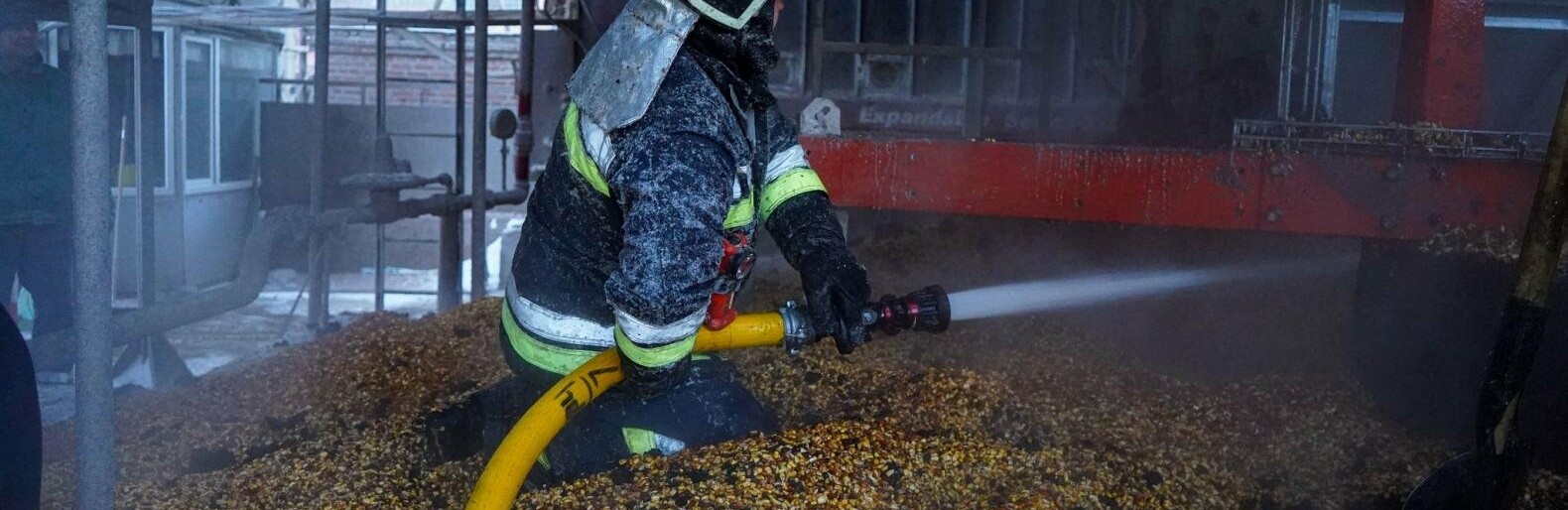 У Полтаві спалахнула зерносушарка: вогонь знищив тонну кукурудзи