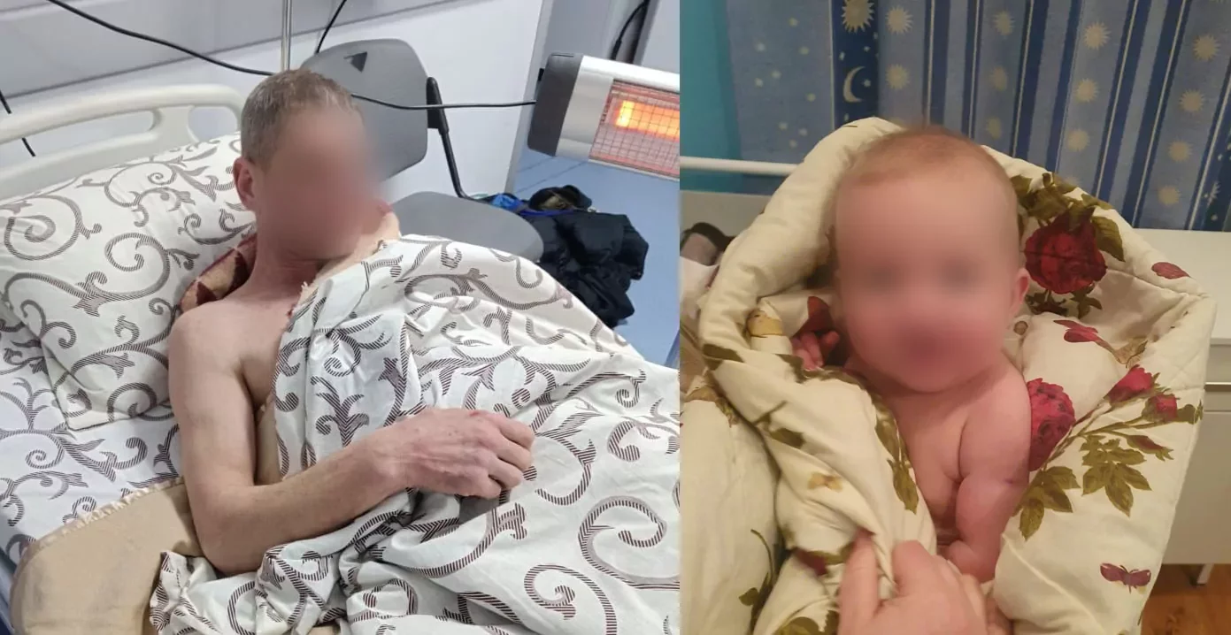 На Полтавщині врятували чоловіка та немовля, які провалилася під лід