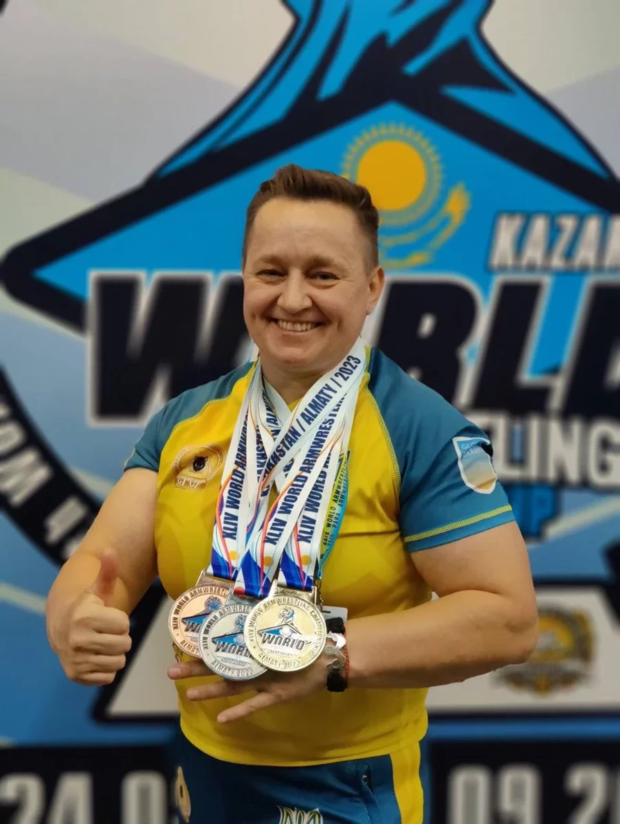 Полтавка Лілія Занько стала чемпіонкою світу з армреслінгу