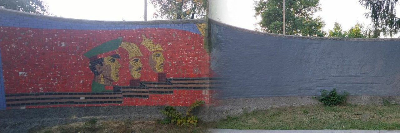 Декомунізація на Полтавщині: у Карлівці і Глобиному прибрали герби СРСР, у Лубнах - більшовицьке панно
