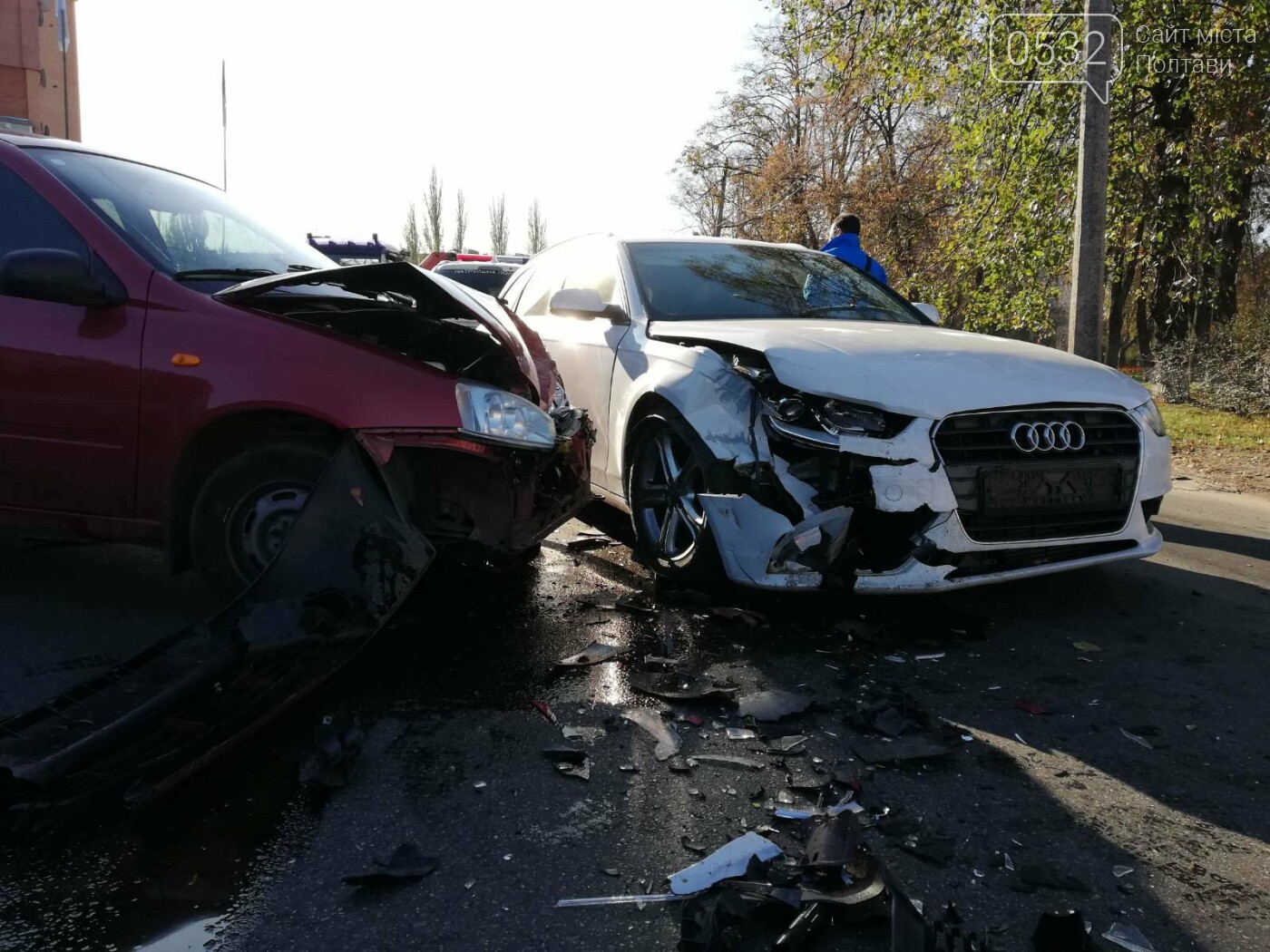 У Полтаві сталося ранкове ДТП на Кагамлика: зіткнулися Audi..., фото-6 У Полтаві сталося ранкове ДТП на Кагамлика: зіткнулися Audi та "Лада" (ФОТО), фото-6