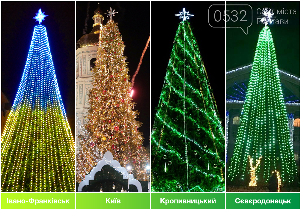 Головна ялинка із Полтави не стала кращою в Україні. А яка..., фото-4 Головна ялинка із Полтави не стала кращою в Україні. А яка перемогла?, фото-4