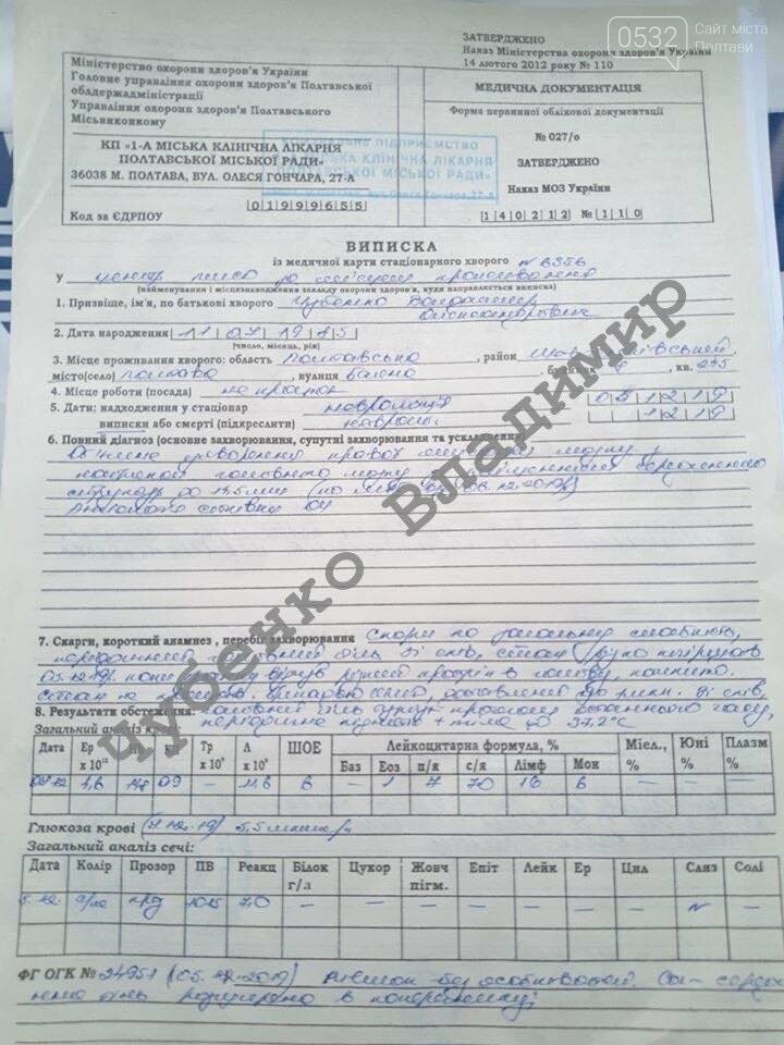 Полтавець Володимир Чубенко потребує термінової допомоги на..., фото-4 Полтавець Володимир Чубенко потребує термінової допомоги на лікуваня, фото-4