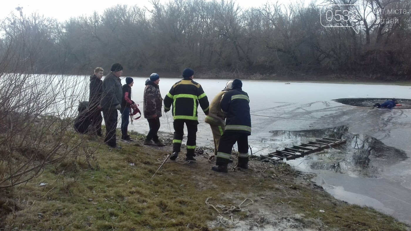 Провалився під лід – на Полтавщині рятувальники витягнули і..., фото-3 Провалився під лід – на Полтавщині рятувальники витягнули із річки Сула тонучого чоловіка, фото-3