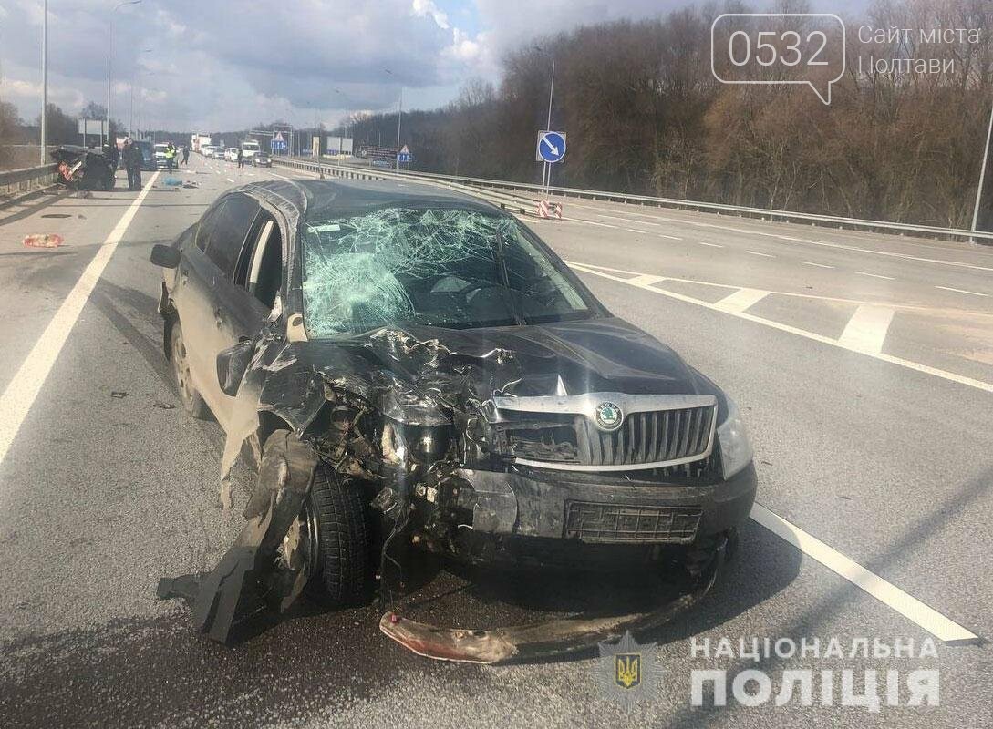   На Полтавщині після ДТП на трасі Київ-Харків двоє людей потрапили до лікарні, фото-1