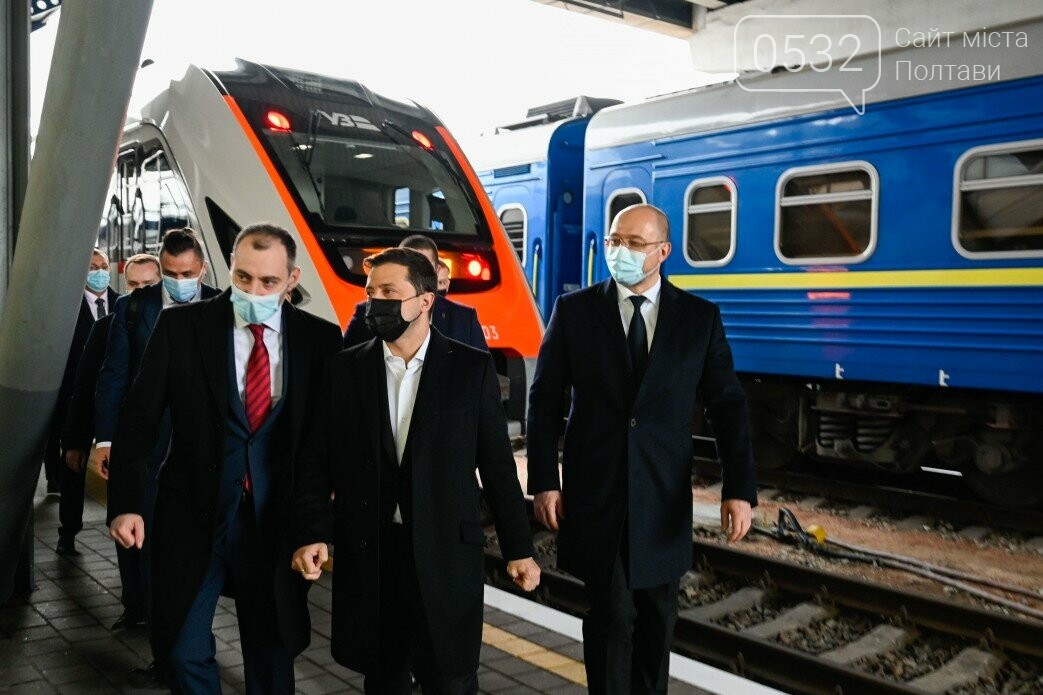 Володимир Зеленський проїхався на новому потязі, який цього року збудували на Полтавщині