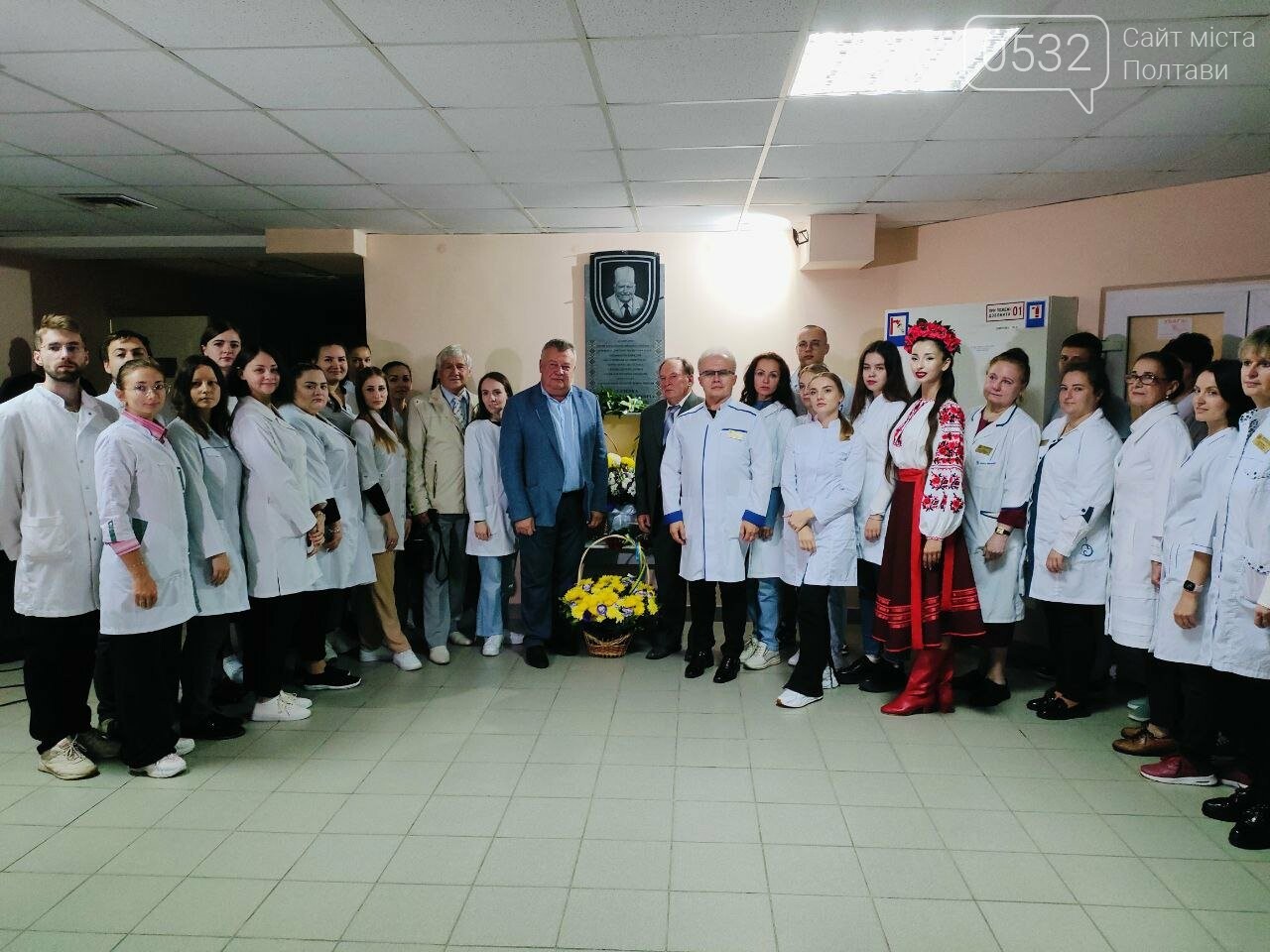 У Полтаві відкрили меморіальну табличку фундатору терапевтичної школи області  Максиму Андрійовичу Дудченку