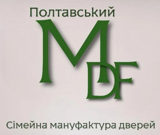 Логотип - ТОВ "Полтавський МДФ", виробництво дверей під замовлення в Полтаві