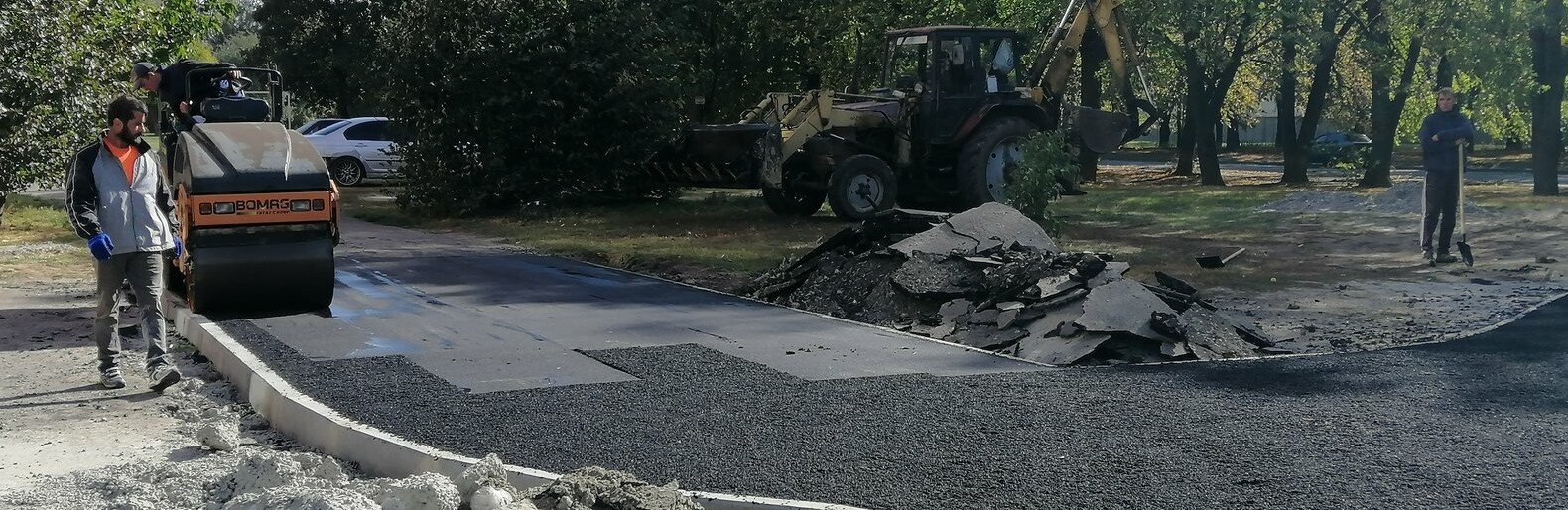 У Полтаві ремонтують тротуари та пішохідні зони У Полтаві ремонтують тротуари та пішохідні зони, Ирина Могила