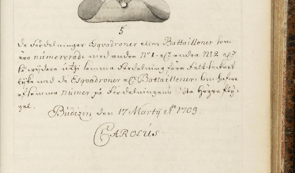 Фото польового записника Карла XII